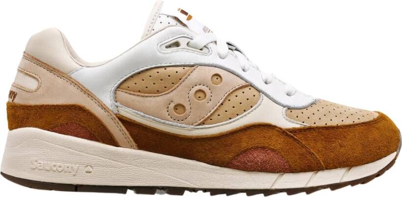 Saucony Bruin Wit Shadow 6000 Coffee Pack Sneakers Brown Heren