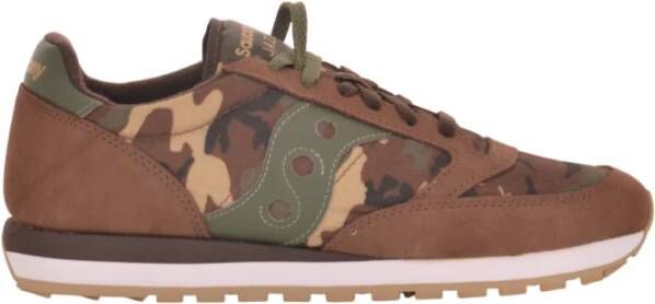 Saucony Bruine Sneakers met Front Lace-Up