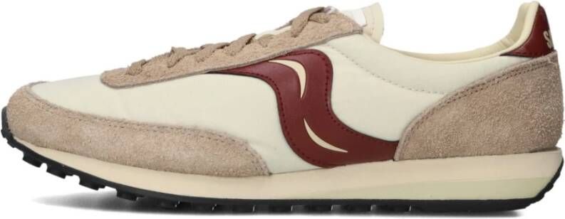 SAUCONY Lage Sneakers Trainer 80 Maat: 45 Materiaal: Suède Kleur: Creme