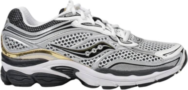 SAUCONY Lage Sneakers Progrid Omni 9 Maat: 39 Materiaal: Leatherlook Kleur: Zilverkleurig