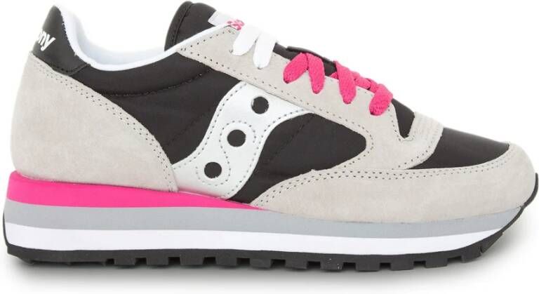 Saucony Dames Sneakers van Leerblend Zwart Dames