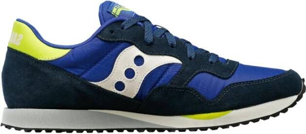 Saucony Blauw Zwart Limoen Sportschoenen Blauw Heren