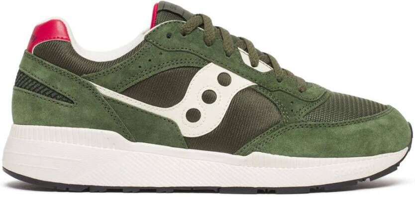 Saucony Groene Slip-On Leren Sneakers Green Heren