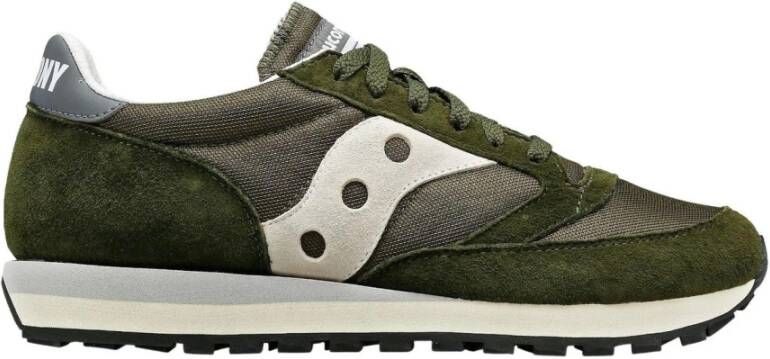 Saucony Grijze Heren Sneakers Groen Heren