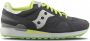 Saucony Originele Shadow Sneakers Grijs met Fluorescerende Inzetstukken Gray Heren - Thumbnail 1