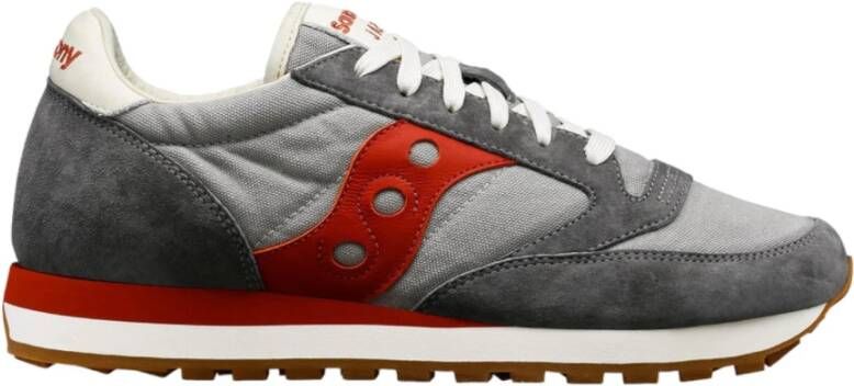 Saucony Grijze Sneakers met Golvende Zool Gray Heren
