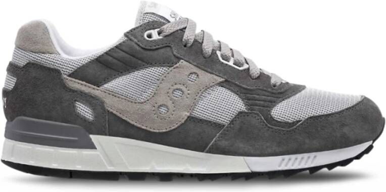 Saucony Stoffen Suède Sneakers met Rubberen Zool Gray Heren