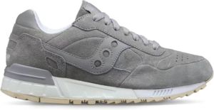Saucony Shadow Sneakers Unisex Synthetisch Stof Suède Grijs Heren
