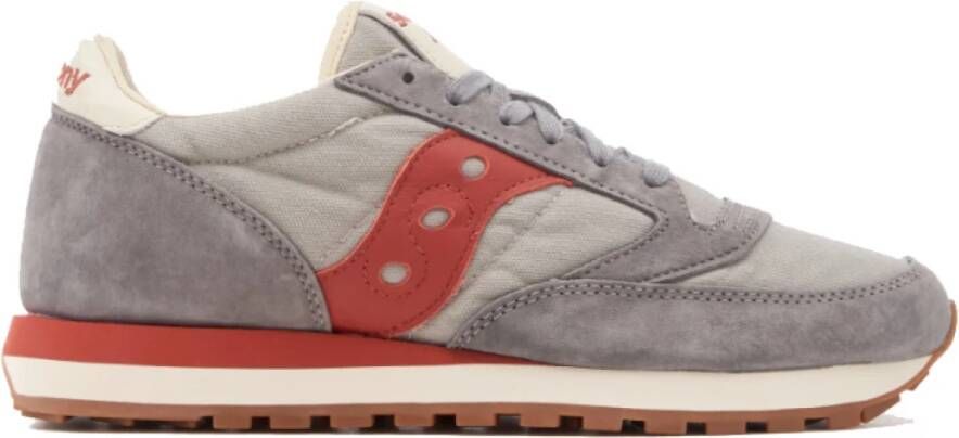 Saucony Grijze Sneakers met Golvende Zool Gray Heren