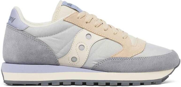 Saucony Grijze Sneakers met Premium Materialen
