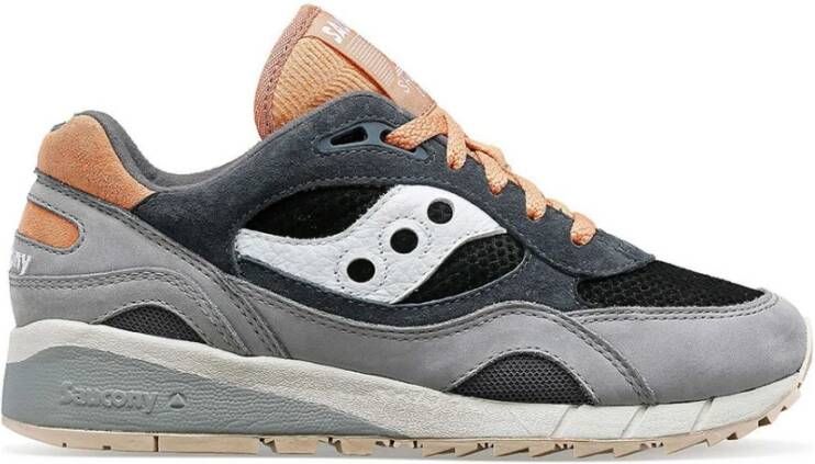 Saucony Grijze Zwarte Shadow 6000 Hardloopschoenen Gray