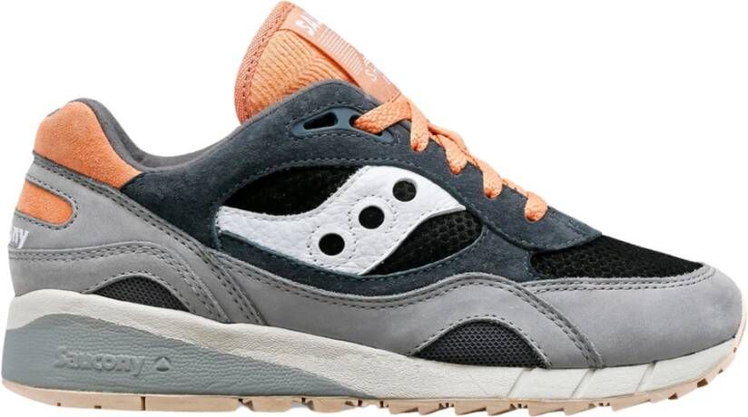 Saucony Grijze Zwarte Shadow 6000 Hardloopschoenen Gray