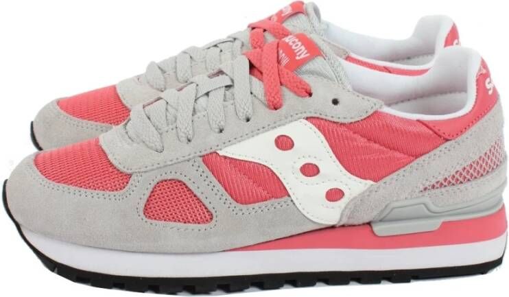 Saucony Grijze Zalmkleurige Shadow Original Sneakers voor Dames Gray Dames