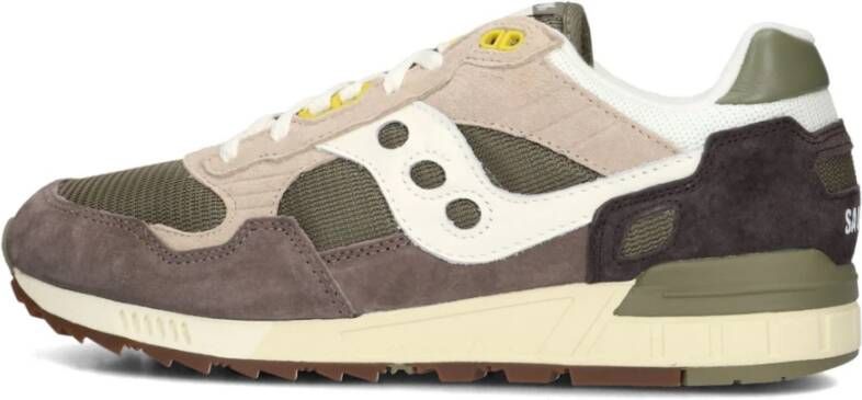 SAUCONY Lage Sneakers Shadow 5000 M Maat: 44 Materiaal: Leer Kleur: Bruin