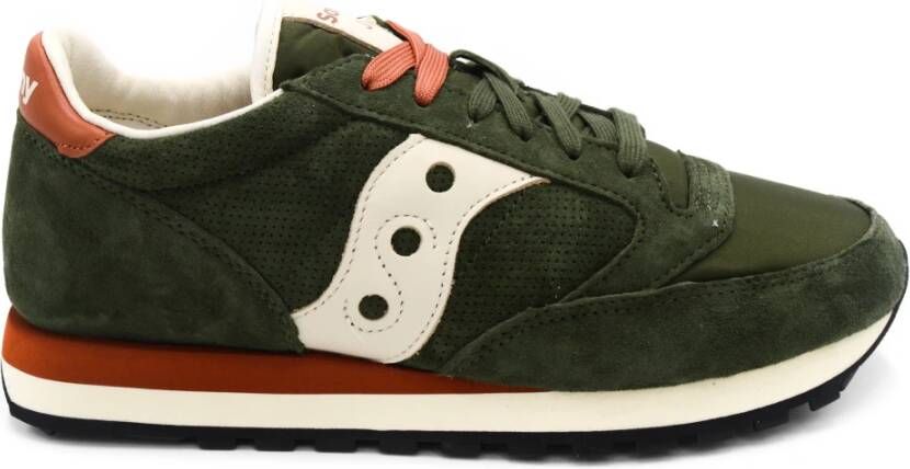 Saucony Comfortabele en stijlvolle sneakers met nylon en suède Green Heren