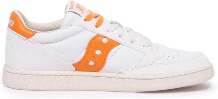 Saucony Jazz Court Schoenen in Wit Oranje