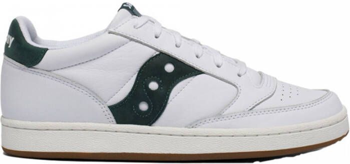 Saucony Wit-Groene Jazz Court Sneakers White Unisex