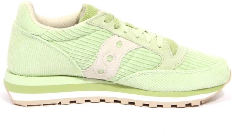 Saucony Jazz Triple Groene Fluweelschoenen