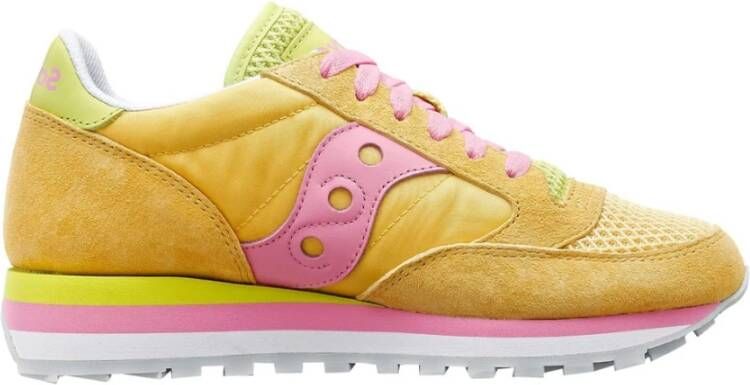 Saucony Leren en stoffen sneakers voor vrouwen Pink Dames