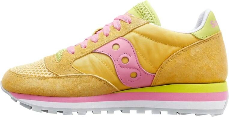 Saucony Leren en stoffen sneakers voor vrouwen Pink Dames