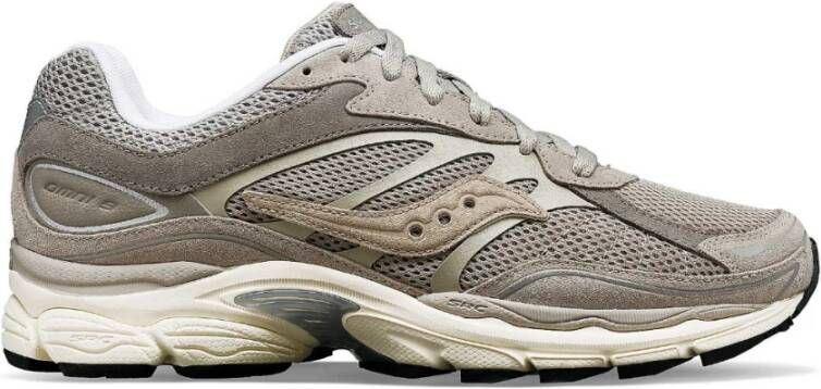 Saucony Klassieke Kleurrijke Mesh Leren Sneakers Gray Heren