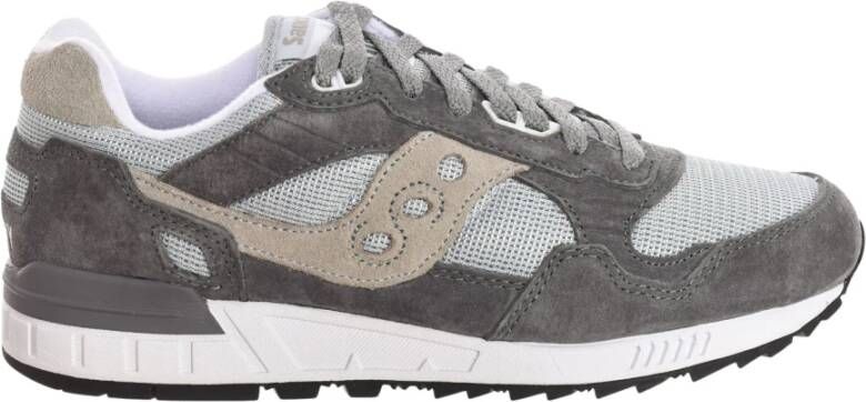 Saucony Stoffen Suède Sneakers met Rubberen Zool Gray Heren