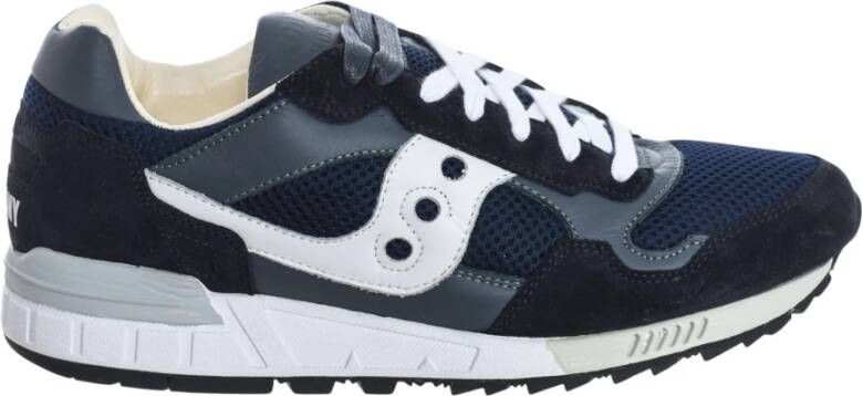 Saucony Platform Sneakers met Stoffen en Suède Bovenwerk Blue