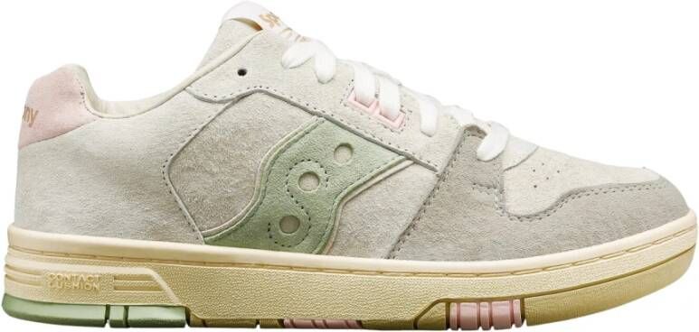 Saucony Lage Beige Groene Sonic Sneakers Multicolor Dames