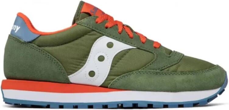 Saucony Groene Sneakers met Contrasterende Details Green Heren