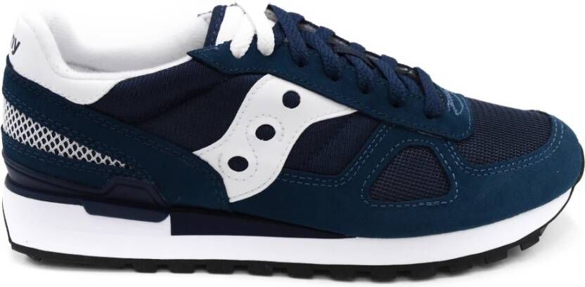 Saucony Leren en stoffen herensneakers Blauw Heren