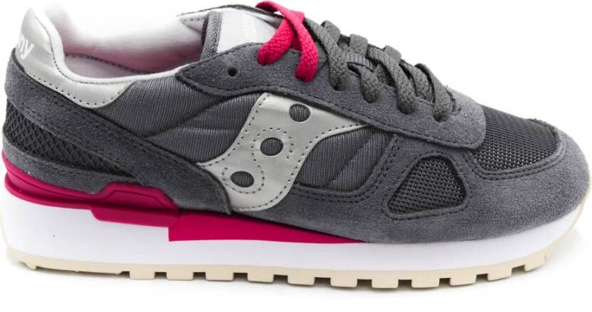 Saucony Leren en stoffen sneakers voor vrouwen Grijs Dames