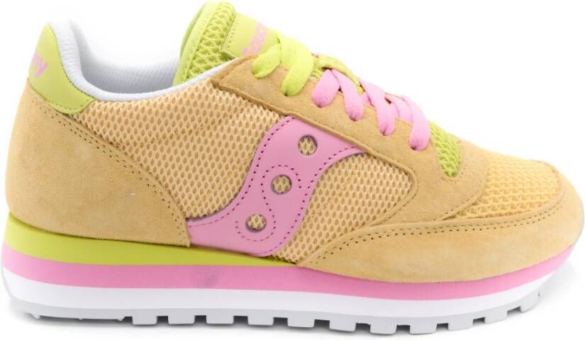 Saucony Leren en stoffen sneakers voor vrouwen Roze Dames