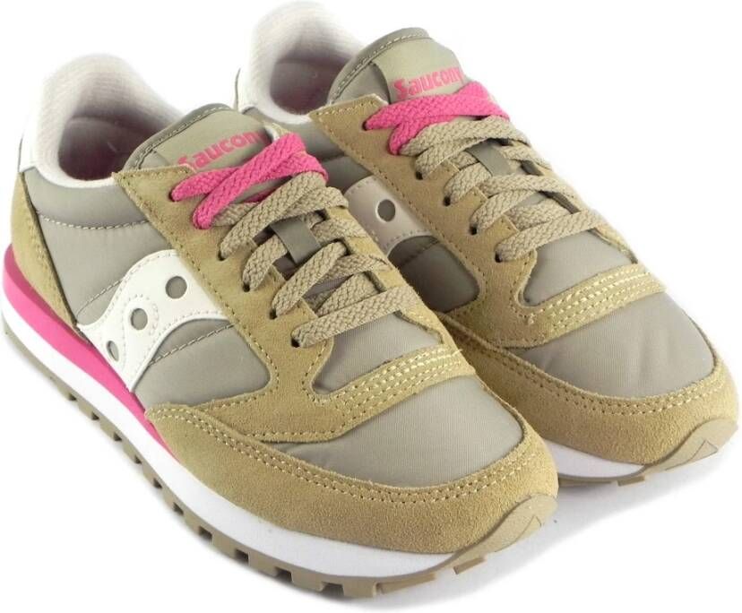 Saucony Lichtgroene Roze Sneakers Green Dames