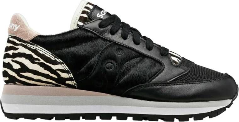 Saucony Leren en Stoffen Jazz Triple Sneakers Black Dames