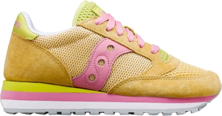 Saucony Leren en stoffen sneakers voor vrouwen Roze Dames