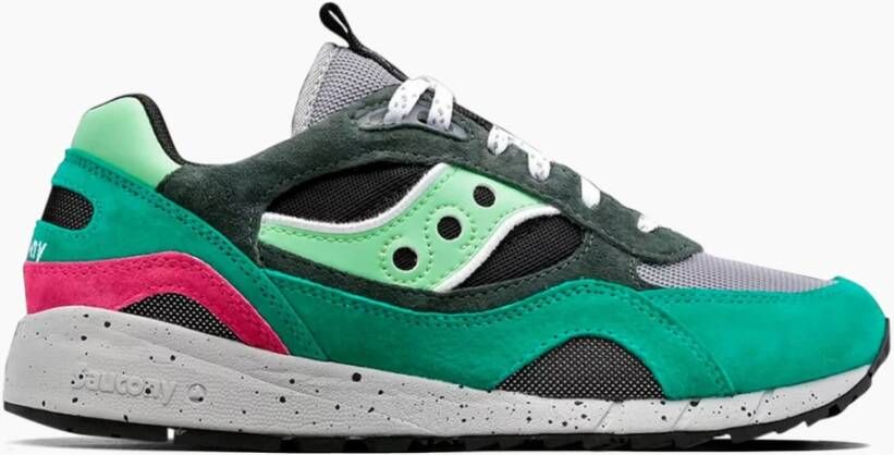 Saucony Retro sportschoen met suède en leer Multicolor Heren