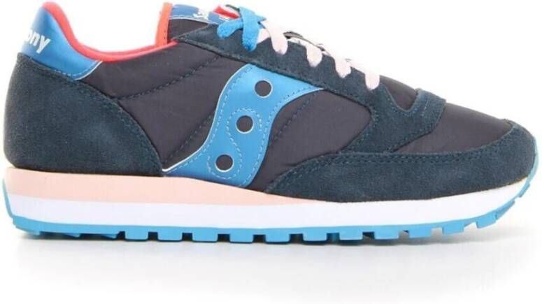 Saucony Originele Jazz Blauwe Sneakers met Azure Inzetstukken