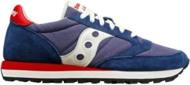 Saucony Comfortabele en stijlvolle sneakers met nylon en suède bovenwerk Blue Heren