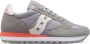 Saucony Jazz Original Sneakers nen Grijs Wit Rood - Thumbnail 2