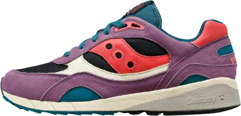 Saucony Paars Zwart Shadow 6000 Sneakers Multicolor Dames