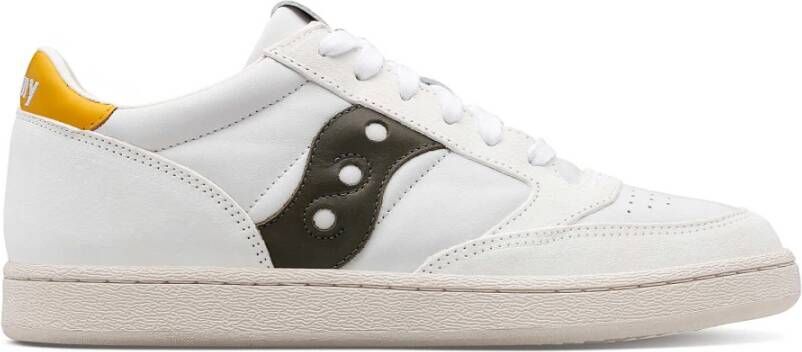Saucony Premium Leren Sneakers White Heren