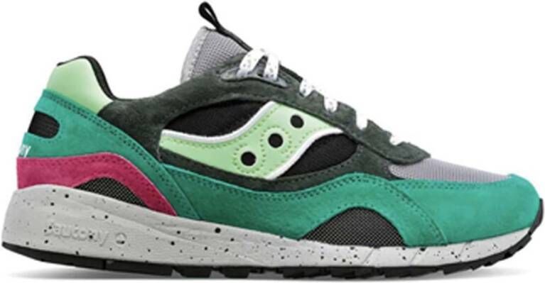 Saucony Retro sportschoen met suède en leer Multicolor