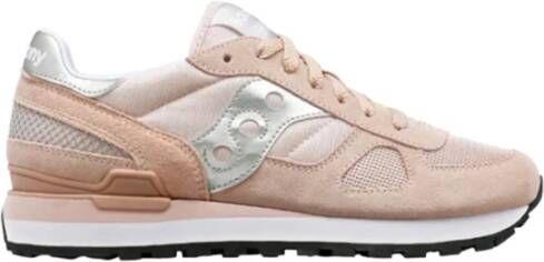 Saucony Roze Zilveren Shadow Original Schoen Pink Dames