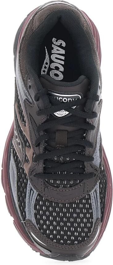 Saucony Bruine lage sneakers met logopatch op de tong in Tech Fabric uniseks - Foto 3