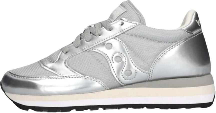 Saucony Sportieve Zilveren Sneakers met Rubberen Zool Gray Dames