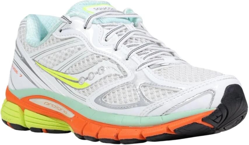 Saucony Sneakers laag 'PROGRID GUIDE 7' turquoise geel donkeroranje wit - Foto 8