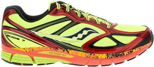 Saucony Sneakers Progrid Guide 7 Hi Octane Neon Oranje Multicolor