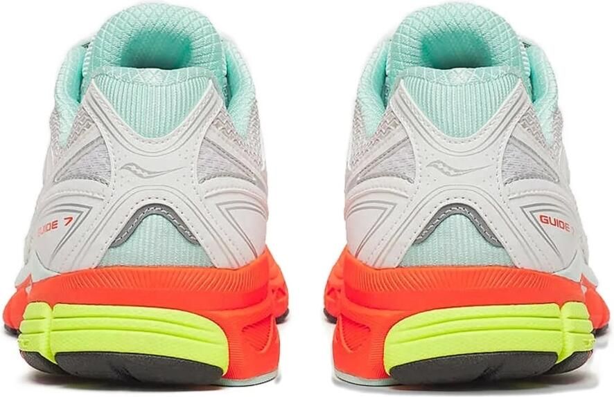 Saucony Sneakers laag 'PROGRID GUIDE 7' turquoise geel donkeroranje wit - Foto 3