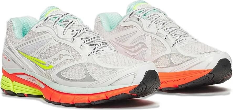 Saucony Sneakers laag 'PROGRID GUIDE 7' turquoise geel donkeroranje wit - Foto 2