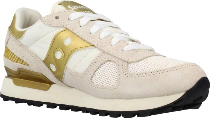 Saucony Stabiliserende Suède Sneakers voor Dames White Dames